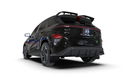 Rally Armor 24-26 Hyundai Kona N Line Black UR Mud Flap - Metallic Black Logo