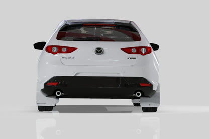 Rally Armor 19-26 Mazda3 Hatchback Red UR Mud Flap w/White Logo